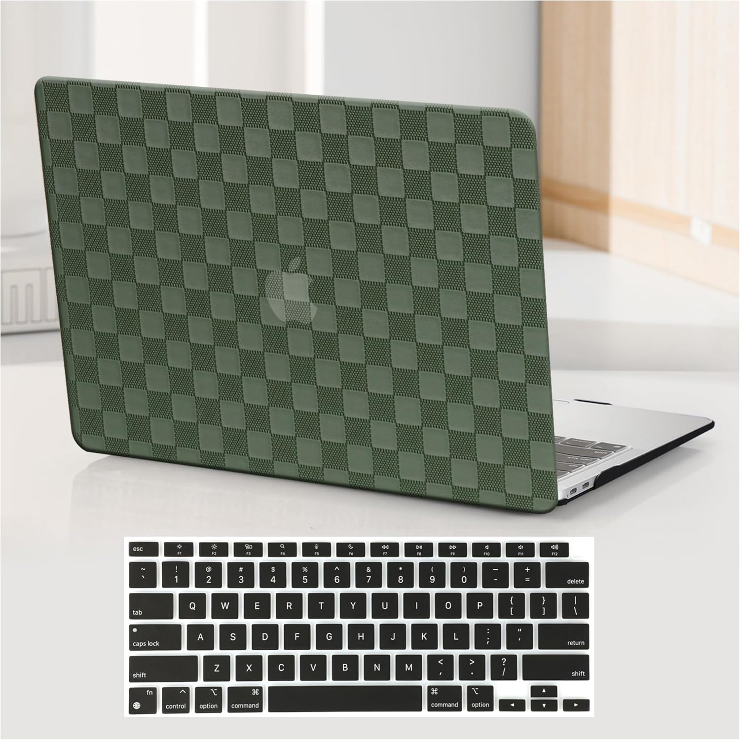 Checkerboard Midnight Green
