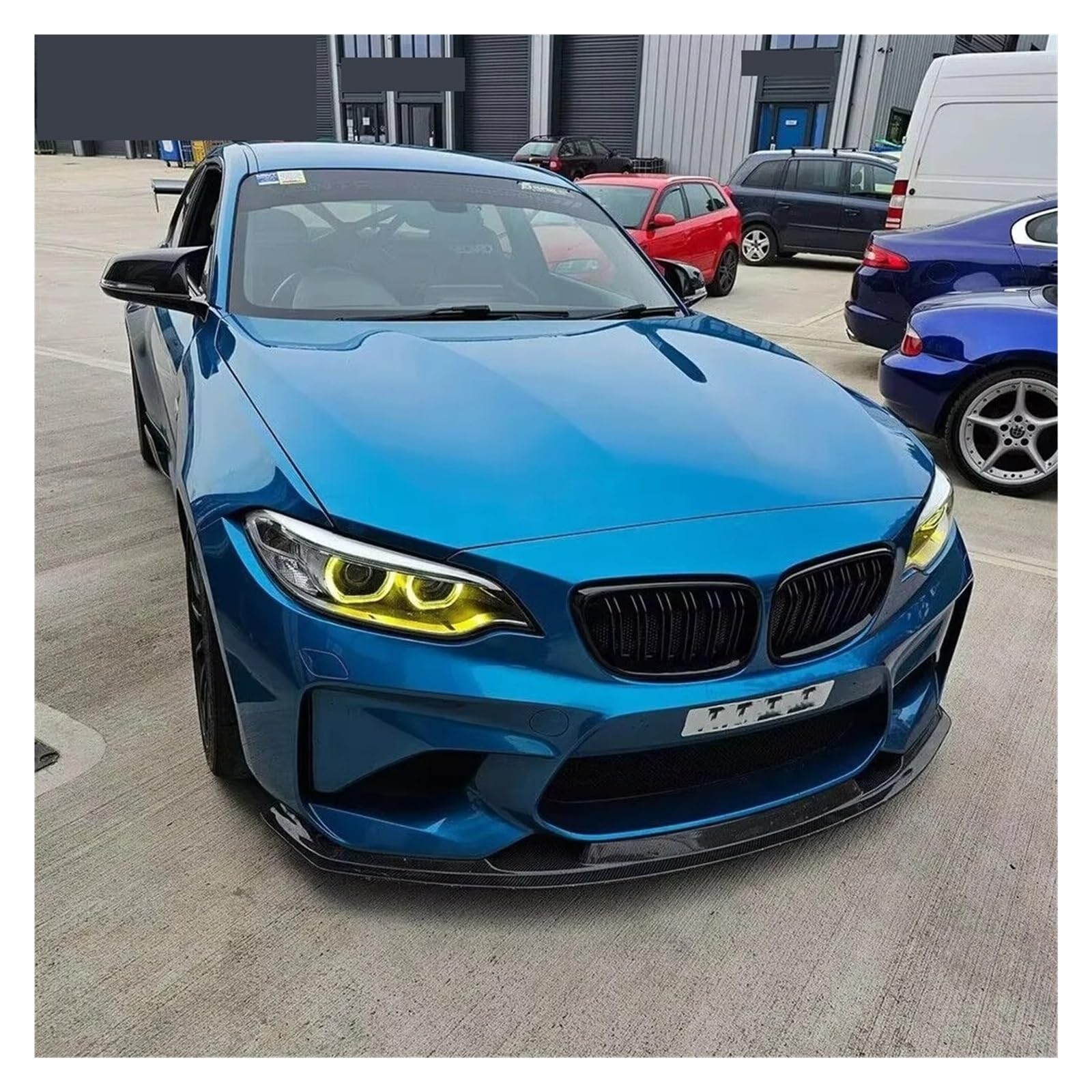 Faros Angel Eyes para coche Para BMW Serie 2 F23 F22 F87 LCI 230i 220i M240I 2018-2020 Para M2 Amarillo DRL Angel Eyes Módulo LED Luces DCirculación Diurna Kit halo para faross