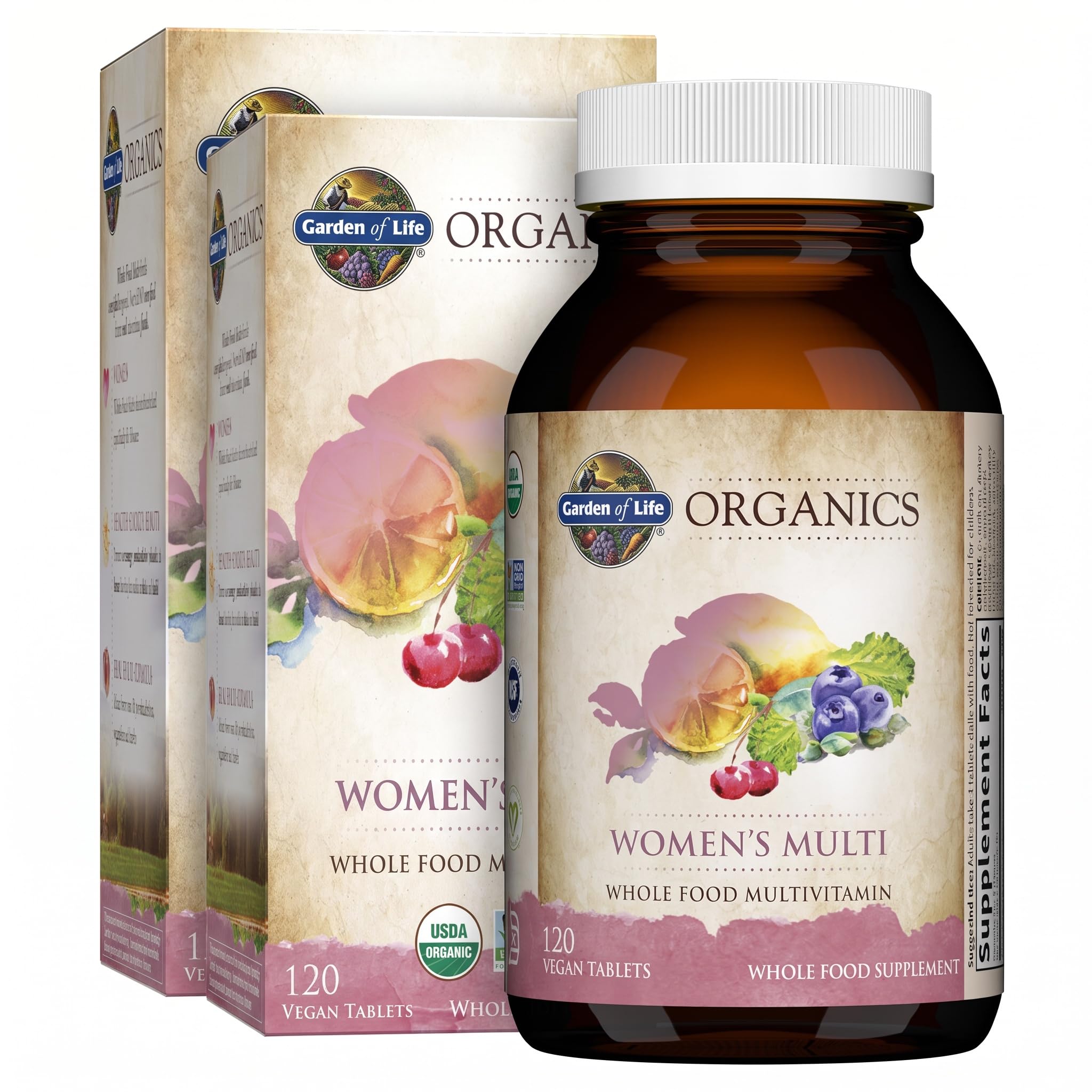 Garden of Life Organics Women's Multivitamin, USDA Organic, 120 Tablets — Amazon image 14