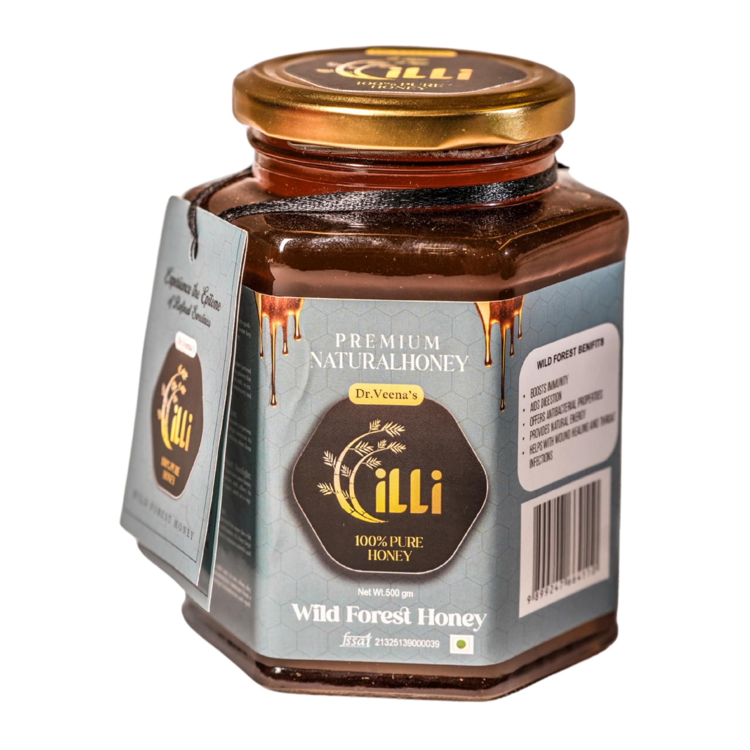 illi Natural Honey – 100% Pure, Raw, Unprocessed, No Additives, Healthy Sweetener for Tea, Baking, Toast & More – Glass Jar (350 grm, Wild Forest Honey)-image-15