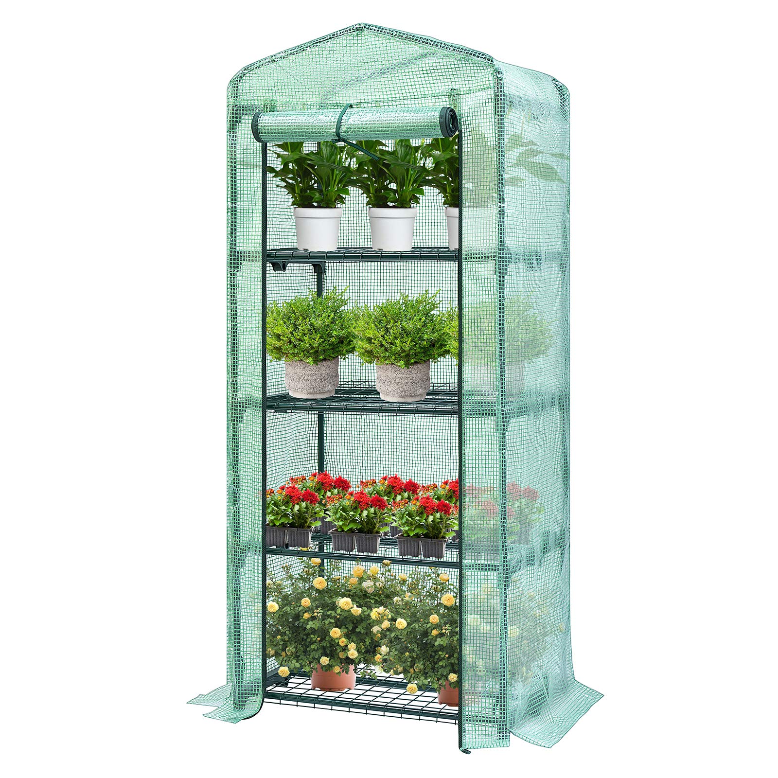 Photo 1 of ***USED - LIKELY MISSING PARTS - UNABLE TO VERIFY FUNCITONALITY***
VIVOSUN 4-Tier Reusable Mini Green House 27 x 19 x 63-Inch Portable Warm House for Small Backyards PE 27 x 19 x 63-Inch