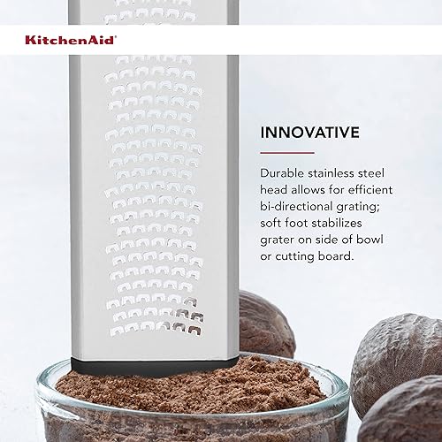 Miniatura 5 de KitchenAid KE321OHOBA - Rallador fino grabado clásico, talla única, negro 2