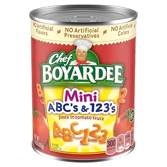 Chef Boyardee Mini ABCs and 123s, 15 oz