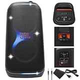 JBL PartyBox Club 120-160W Portable Wireless Splash Proof Speaker - 12 Hours of Playtime - Powerful Sound and deep bass &lpar;JBLPARTYBOX120AM&rpar; &plus; AUX Cable &plus; Microfiber Cloth