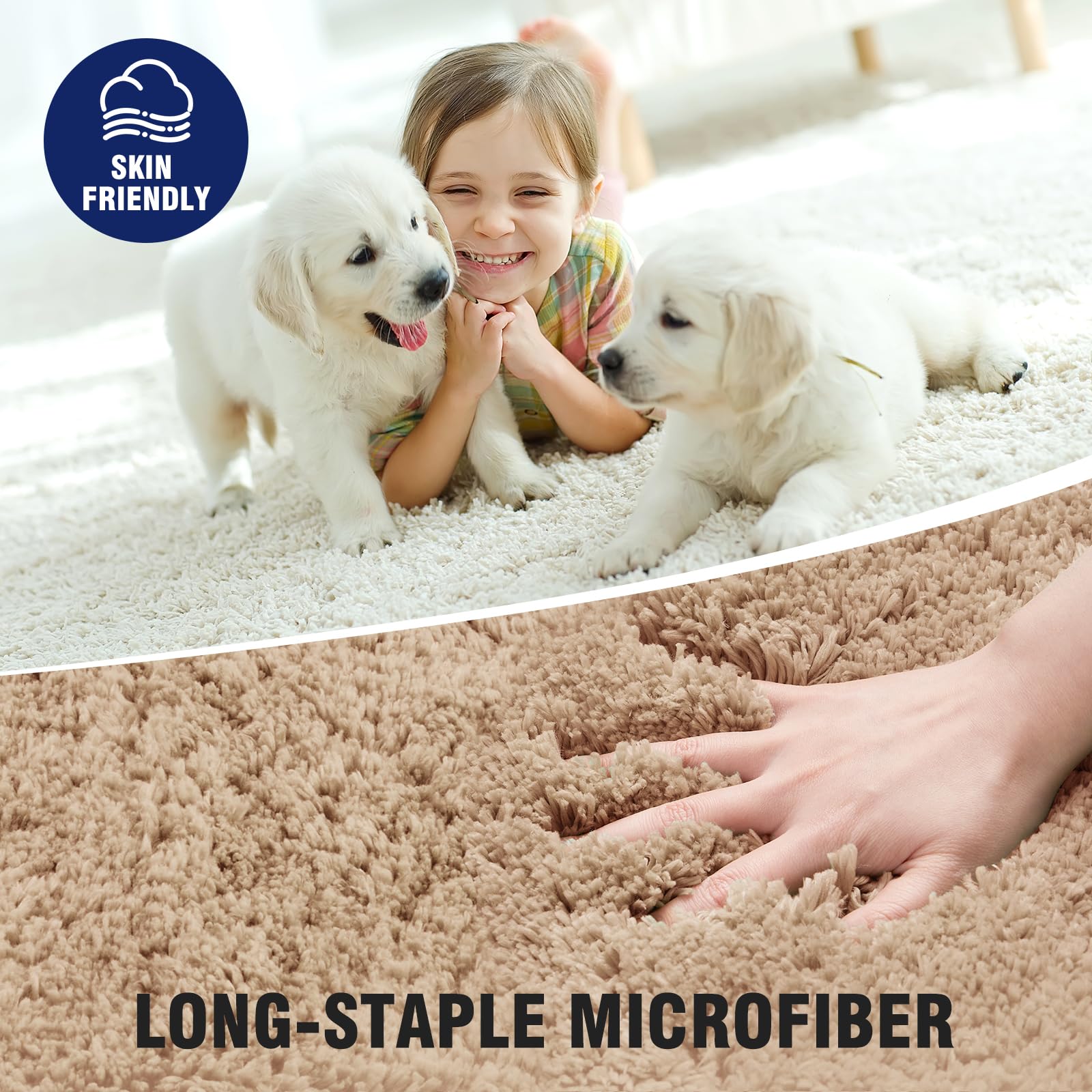 TECHMILLY Alfombra de baño, súper suave, absorbente, gruesa, de microfibra, antideslizante, con cintas, lavable a máquina, de secado rápido para el suelo del baño, bañera y ducha, 20 x 32 pulgadas