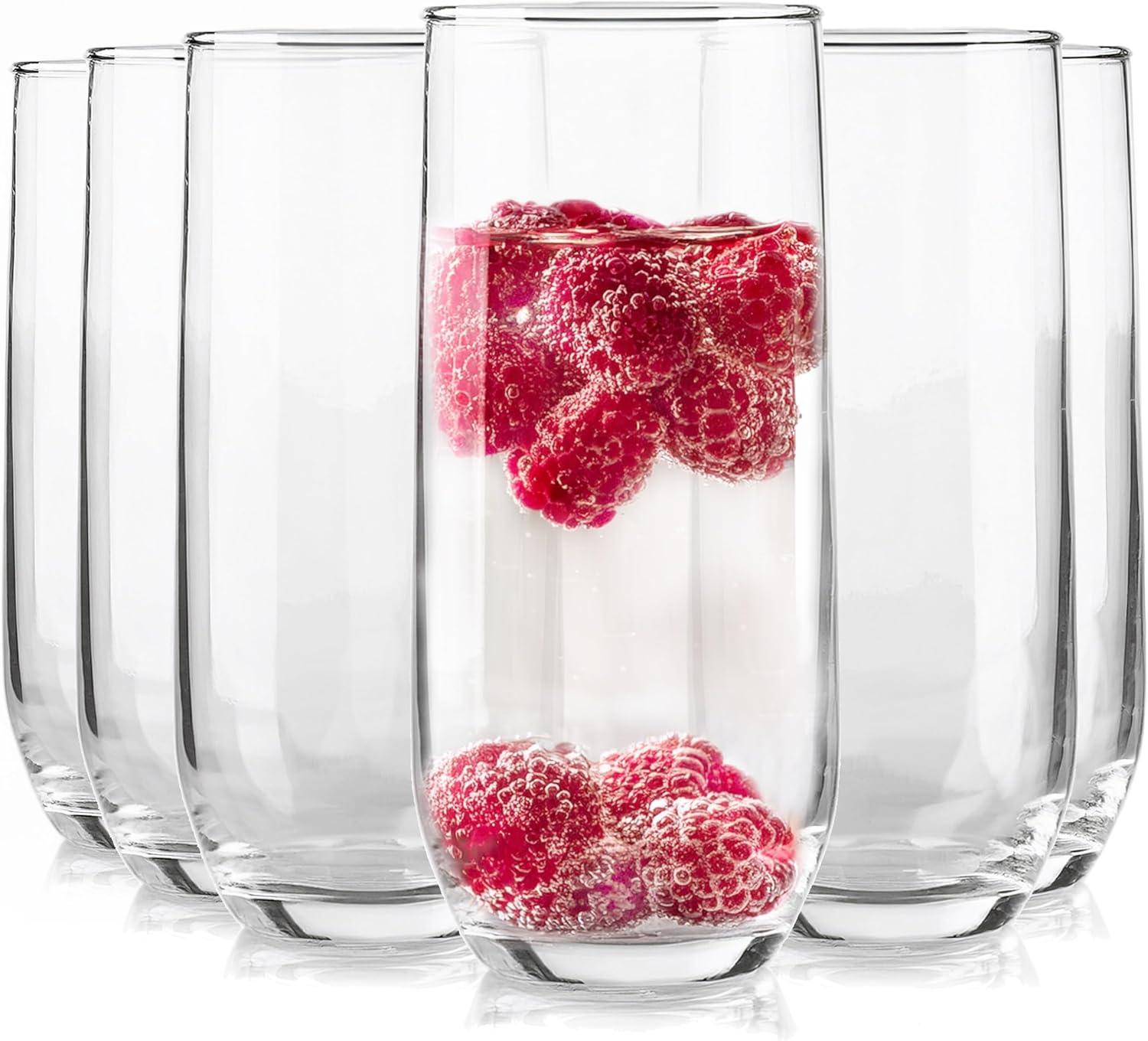 Water Glass Glass High 280 ml Robust Dishwasher safe High Gloss Transparent