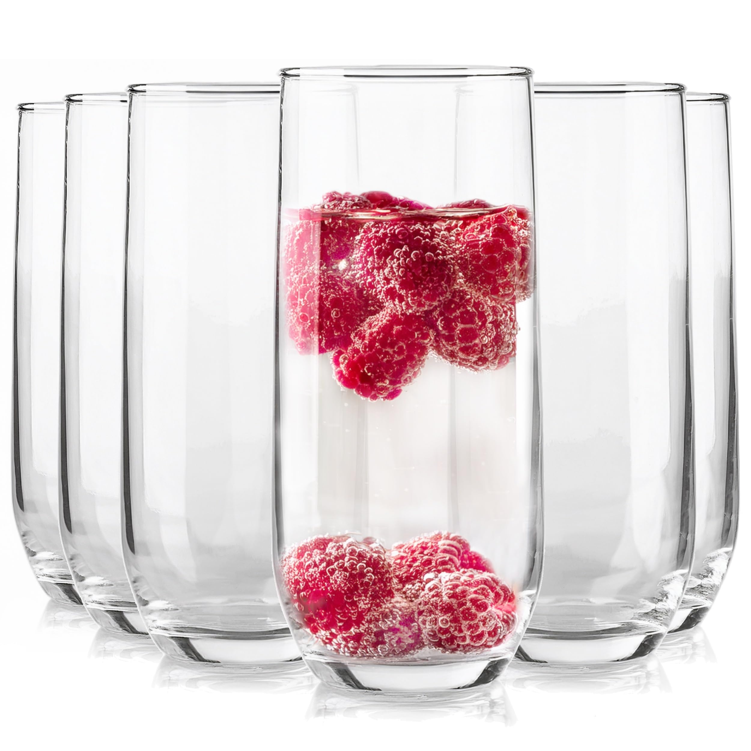 Glasmark KROSNO 1992 Waterglas Glass High 280ml Robust Dishwasher Safe High Gloss Transparent