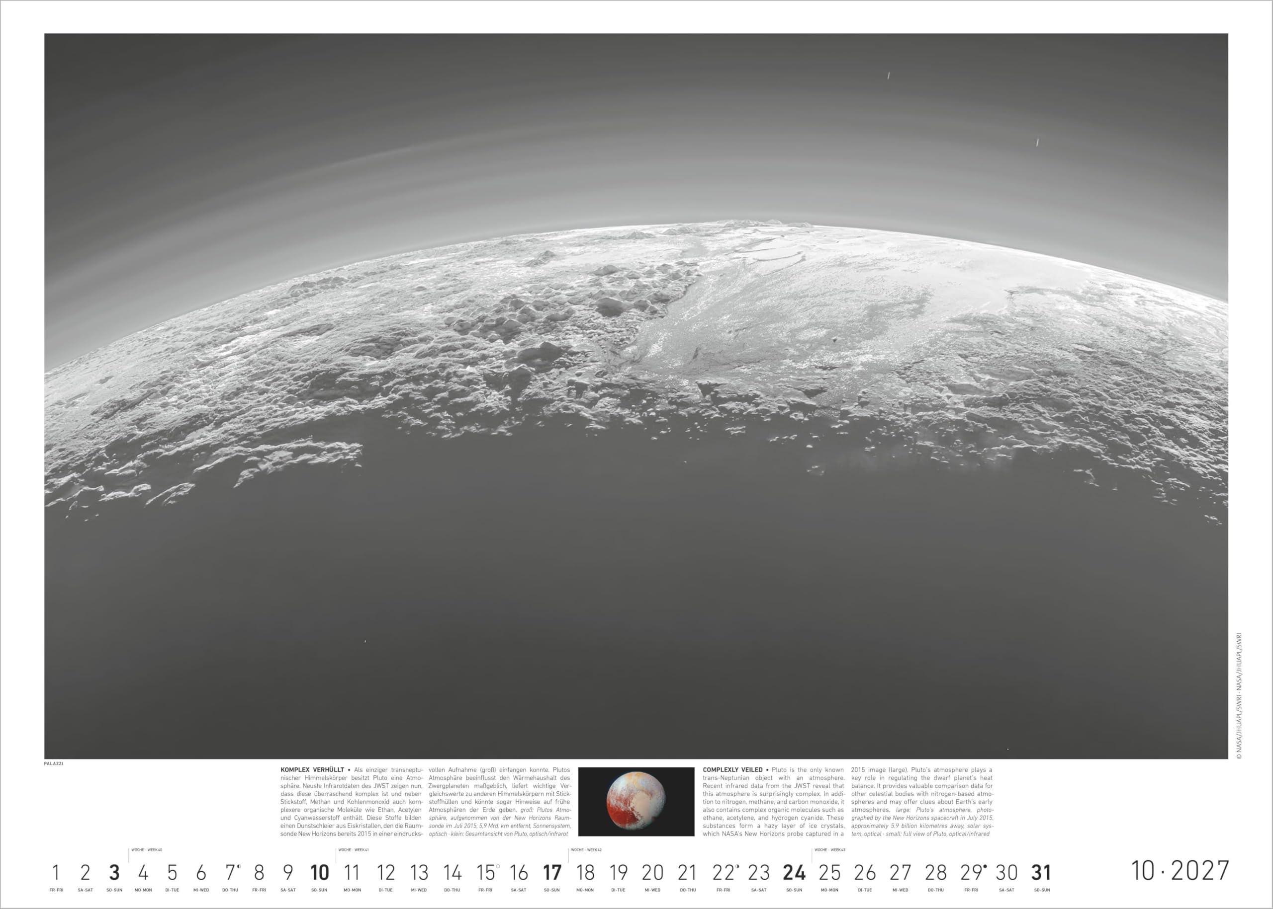 Sternzeit 2027: Wandkalender 70x50 cm mit 12 brillanten Weltraum-Aufnahmen und astrophysikalischen Erläuterungen