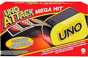 Mattel UNO Attack Card Game for Family Night with Lights and Sounds