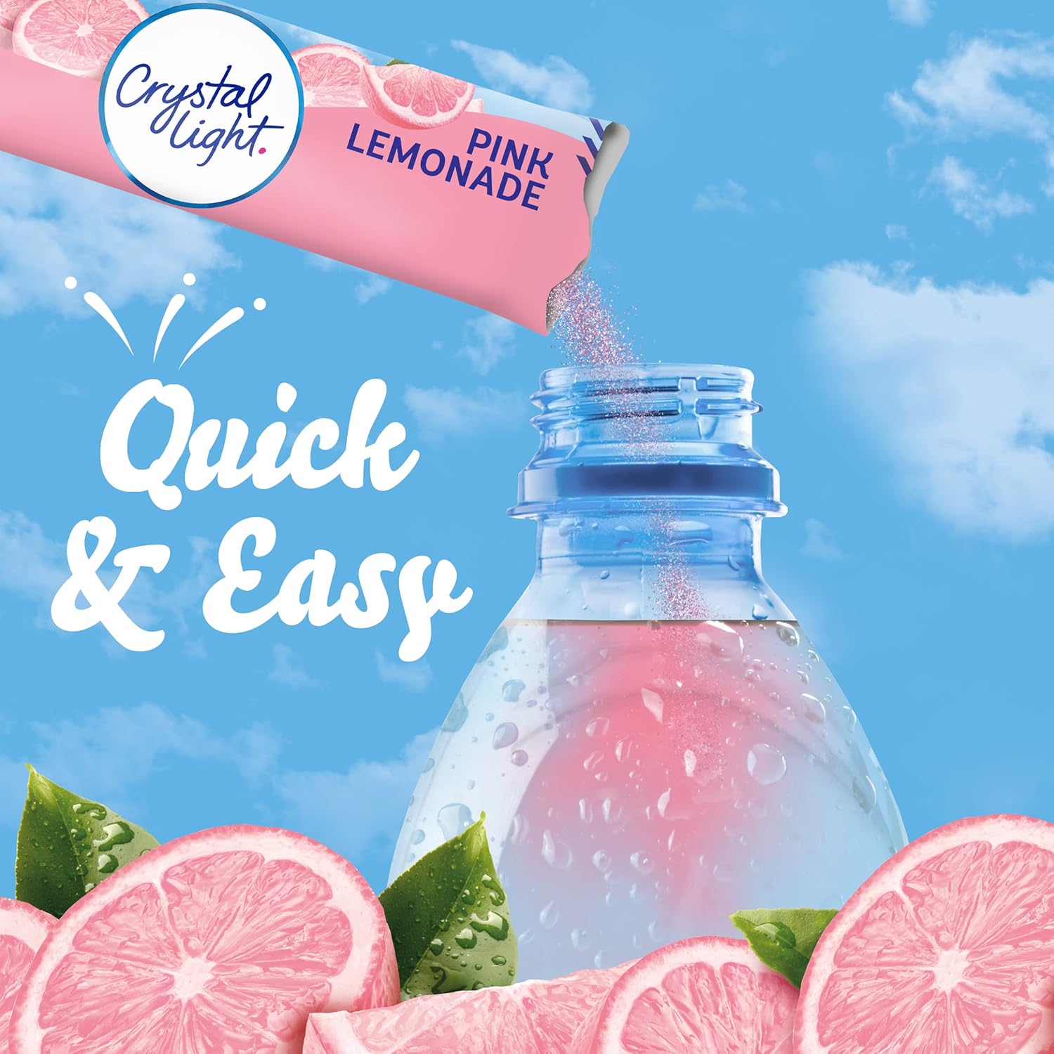 Crystal Light Pink Lemonade Drink Mix, 12-Quart 2.9-Ounce Canister (Pack Of 4)
