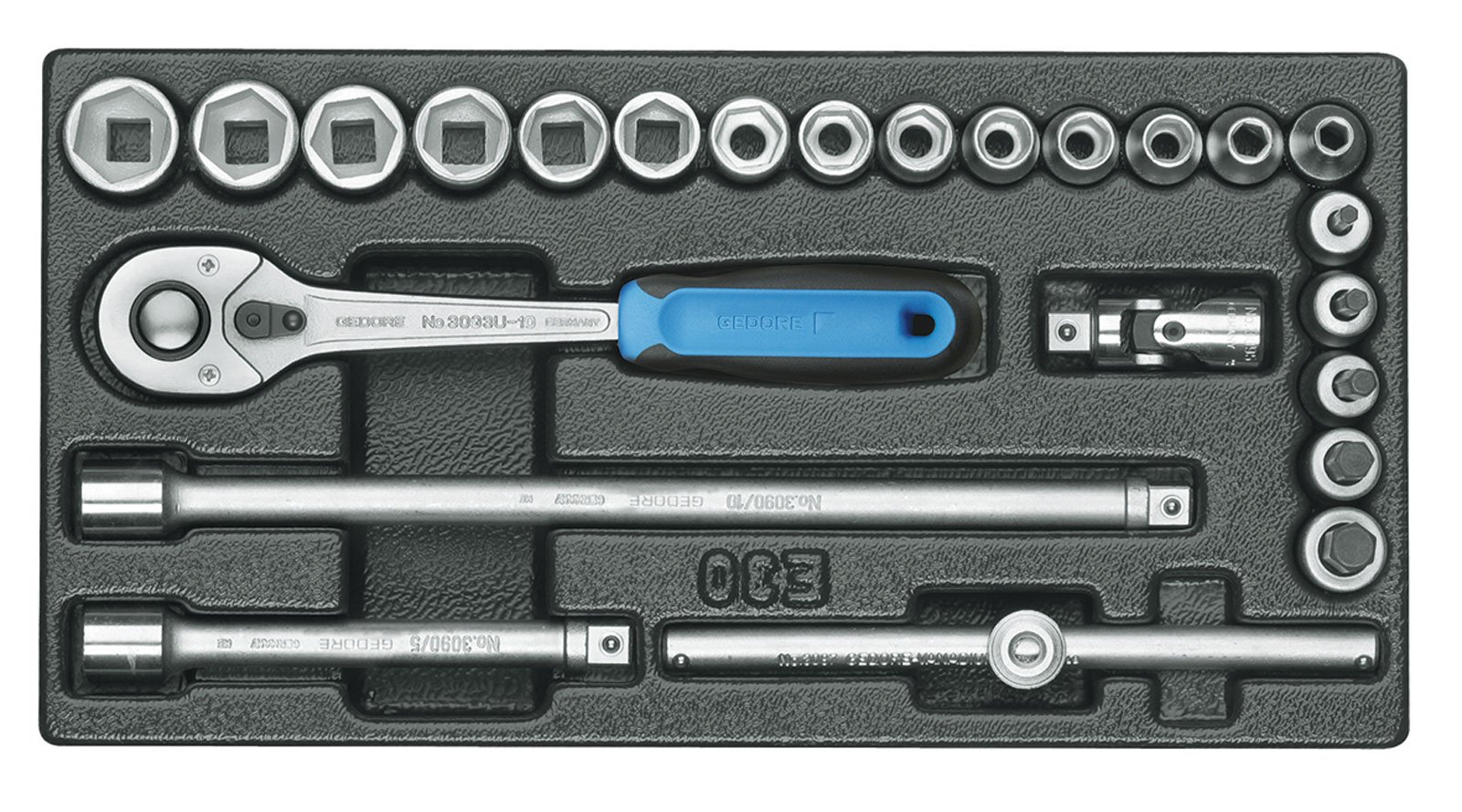 Douilles 3/8 module ES 1/3 coffret rangement outillage atelier