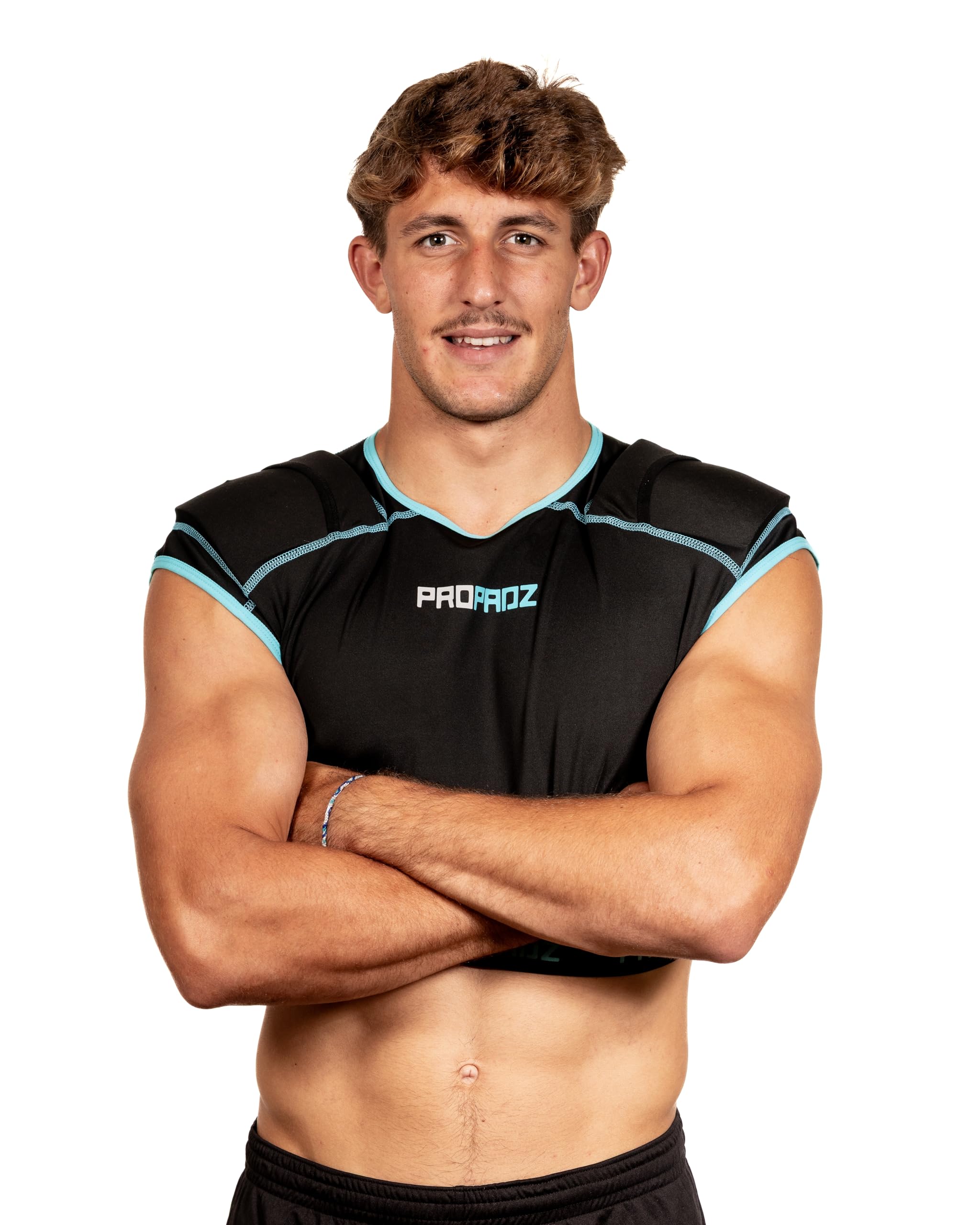 PROPADZ AC Shoulder Protection Vest – AC Joint Recovery & Impact Relief for Rugby Players – Includes Vest + 2 Gel Pads – Designed for Injury Prevention & Shoulder Support