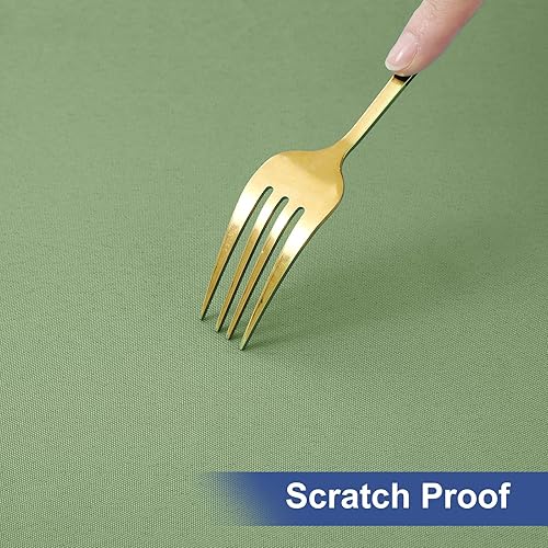 Miniatura 90 de homing Paquete de 2 manteles rectangulares elásticos ajustables de 6 pies, tela impermeable, mantel de poliéster lavable para picnic, campamento, al