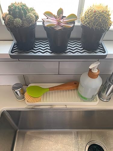 Miniatura 4 de Happitasa - Bandeja organizadora de silicona para lavaplatos y soporte para esponja