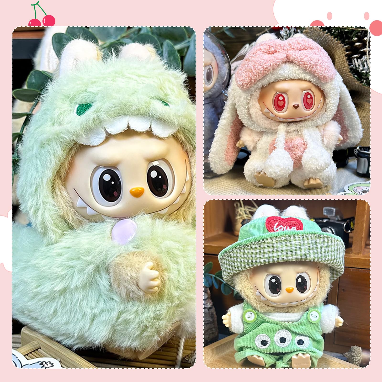 6-tlg. Kamera-Zubehör Für 17cm Plüschtiere - DIY Puppenkleidung & Accessoires