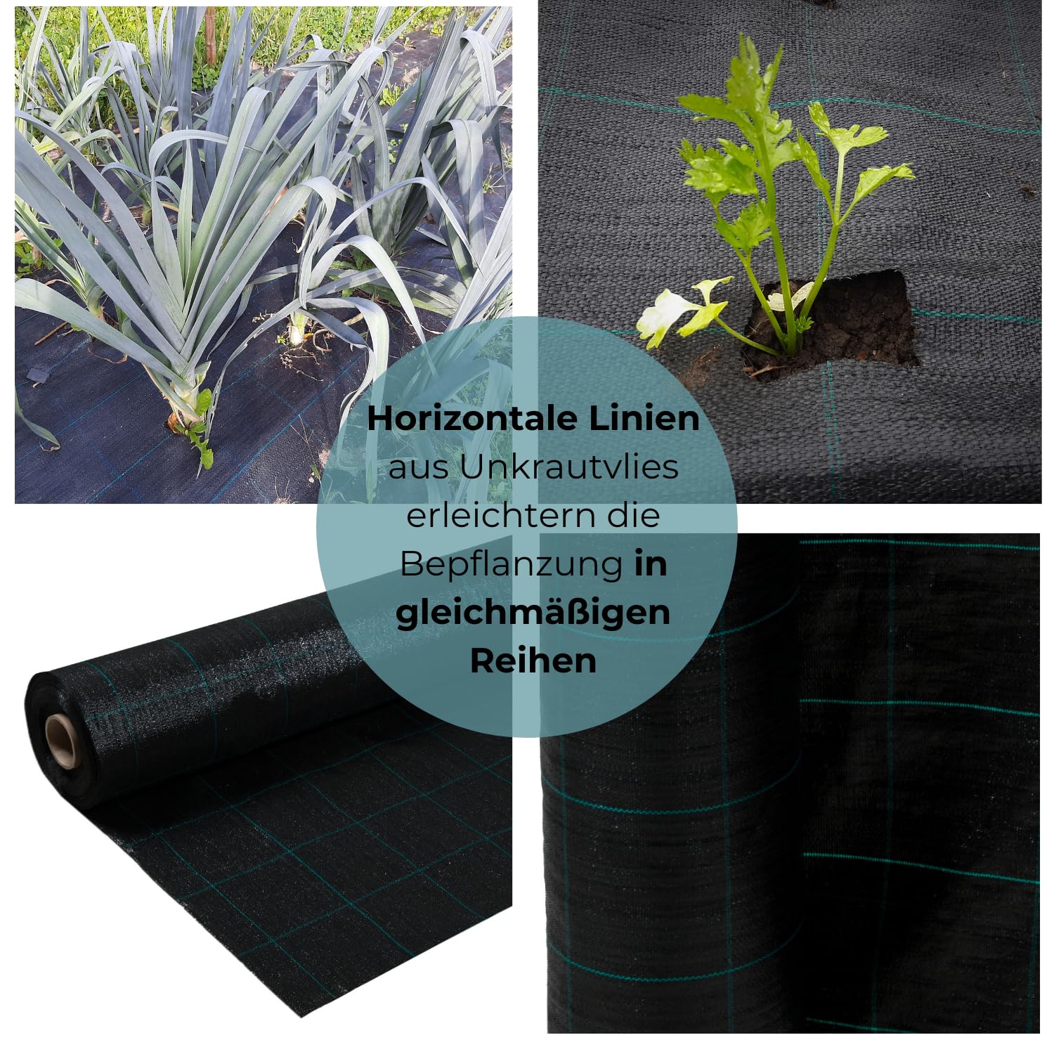 160 m² (50m x 3,2m) Czarna Agrowłóknina Ogrodowa Przeciw Chwastom - Agrotkanina 100g/m² - Wysoka Stabilizacja UV - Mata Ściółkująca Przepuszczająca Wodę