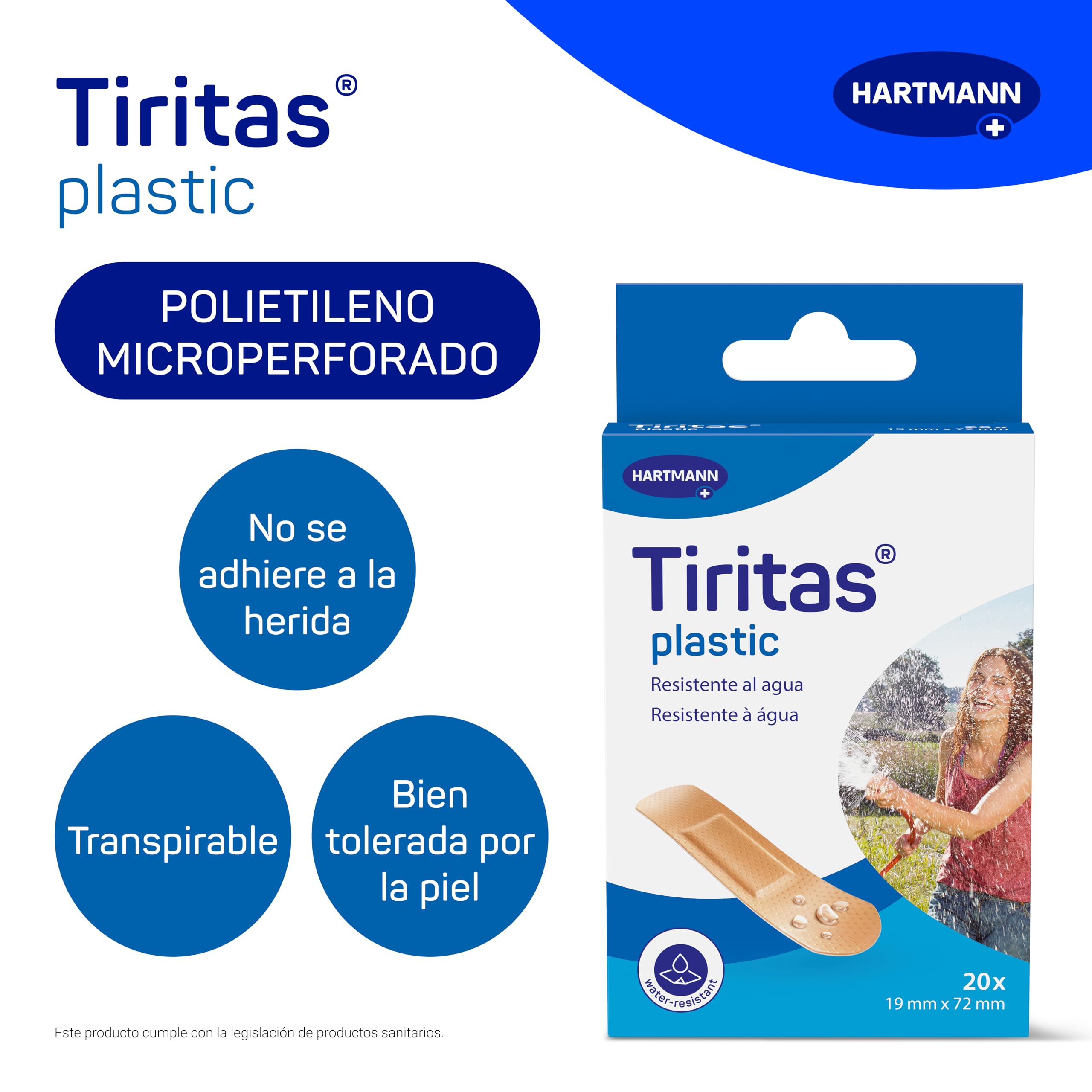 TIRITAS PLASTIC REDONDAS 1000 UDS
