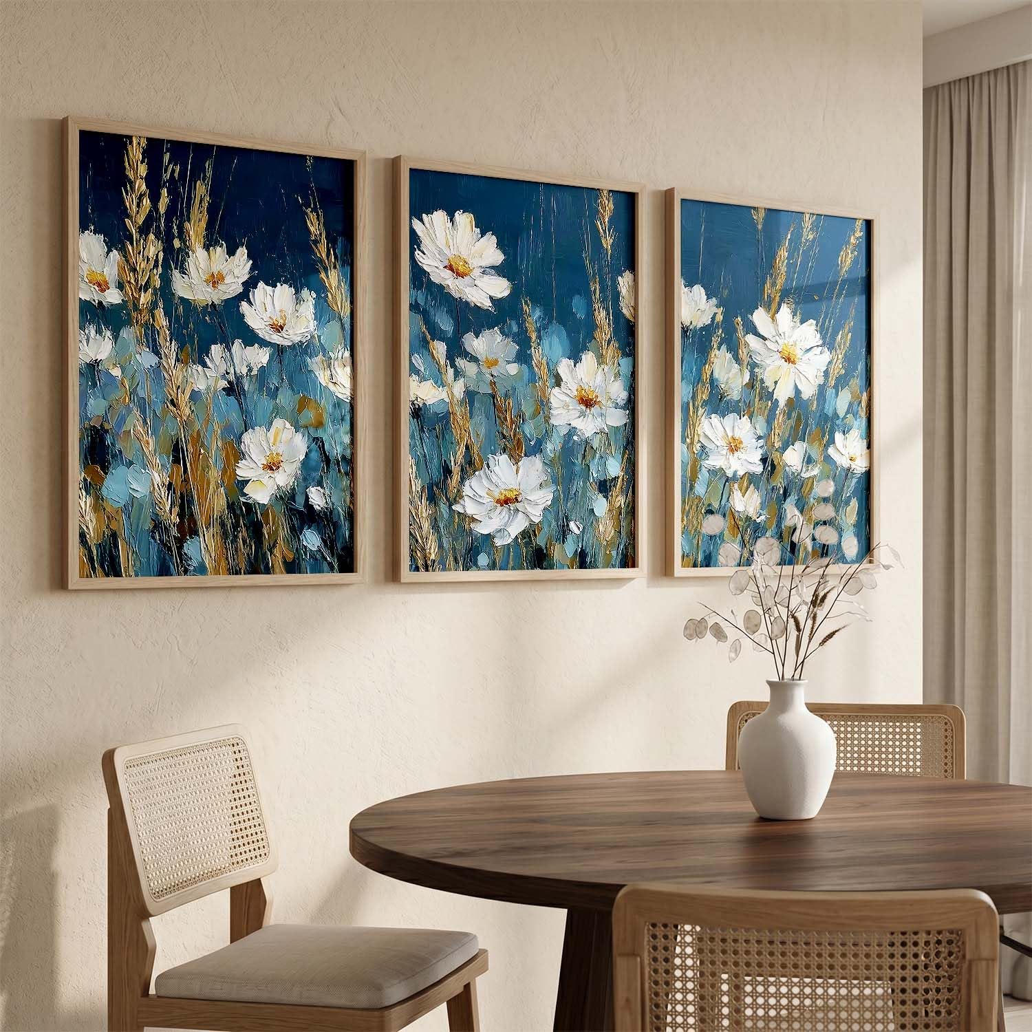 Mountain Wall Art Set - 3 Framed Paintings -17