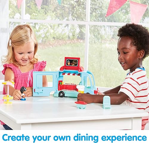 Miniatura 3 de Kidoozie Cruisin Cuisine - Juego de 7 piezas con luces y sonidos, camión de comida imaginativo, para niños de 18 meses en adelante, multicolor