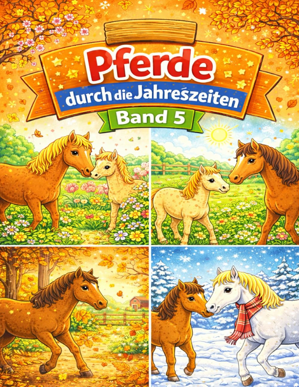 Pferde durch die Jahreszeiten - Band 5 (Pferdemomente zum Ausmalen)