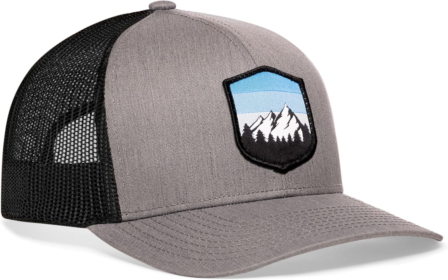 HAKA Camping Trucker Hat, Mountain Mesh Outdoor Hat for Men & Women, Adjustable Snapback Baseball Cap, Golf Hat