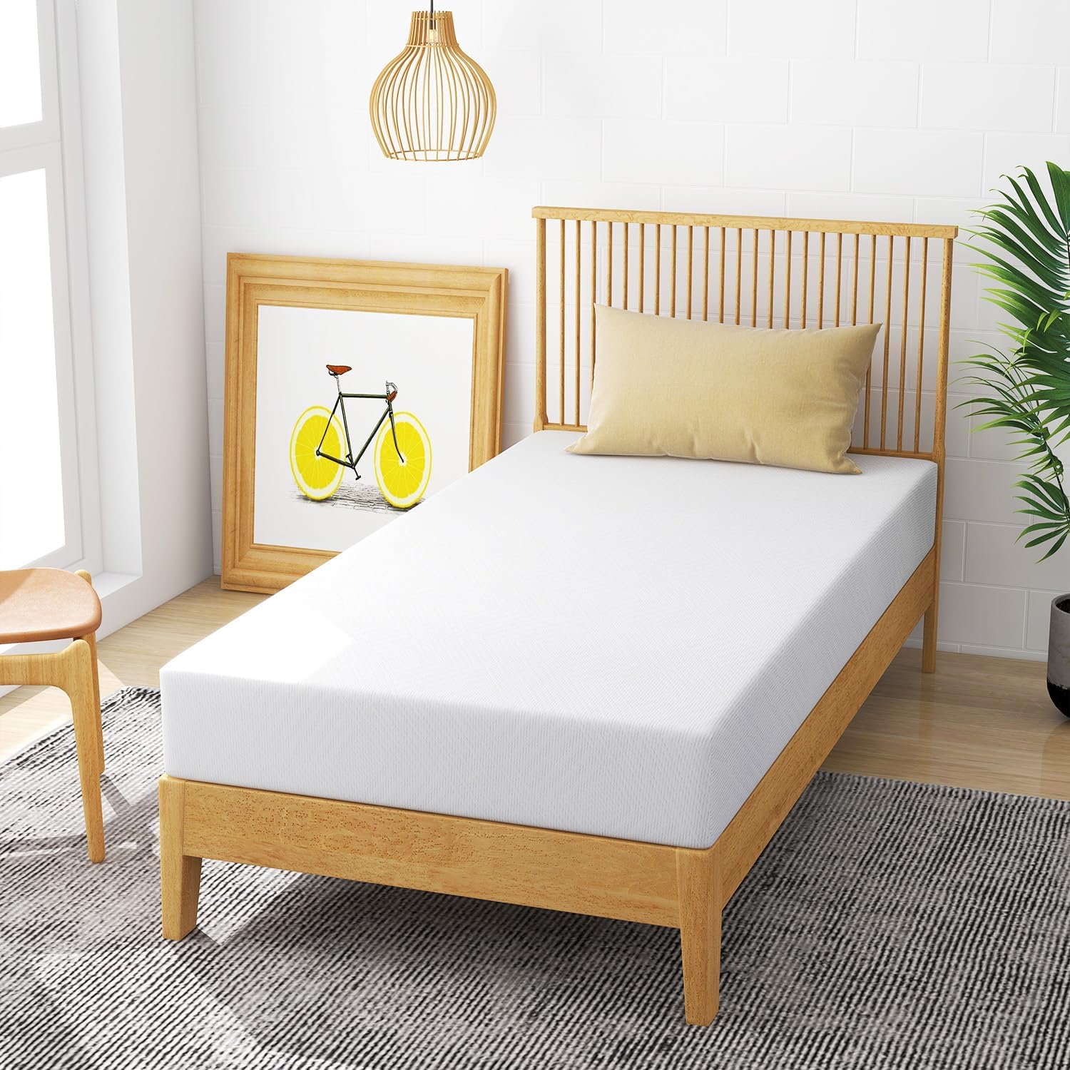 wOodit Twin Mattress, Fiberglass Free 6/8/10/12 inch Twin