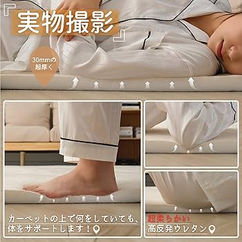 Amazon | HARUMIN 極厚30mm カーペット ラグ 厚手 約1.5
