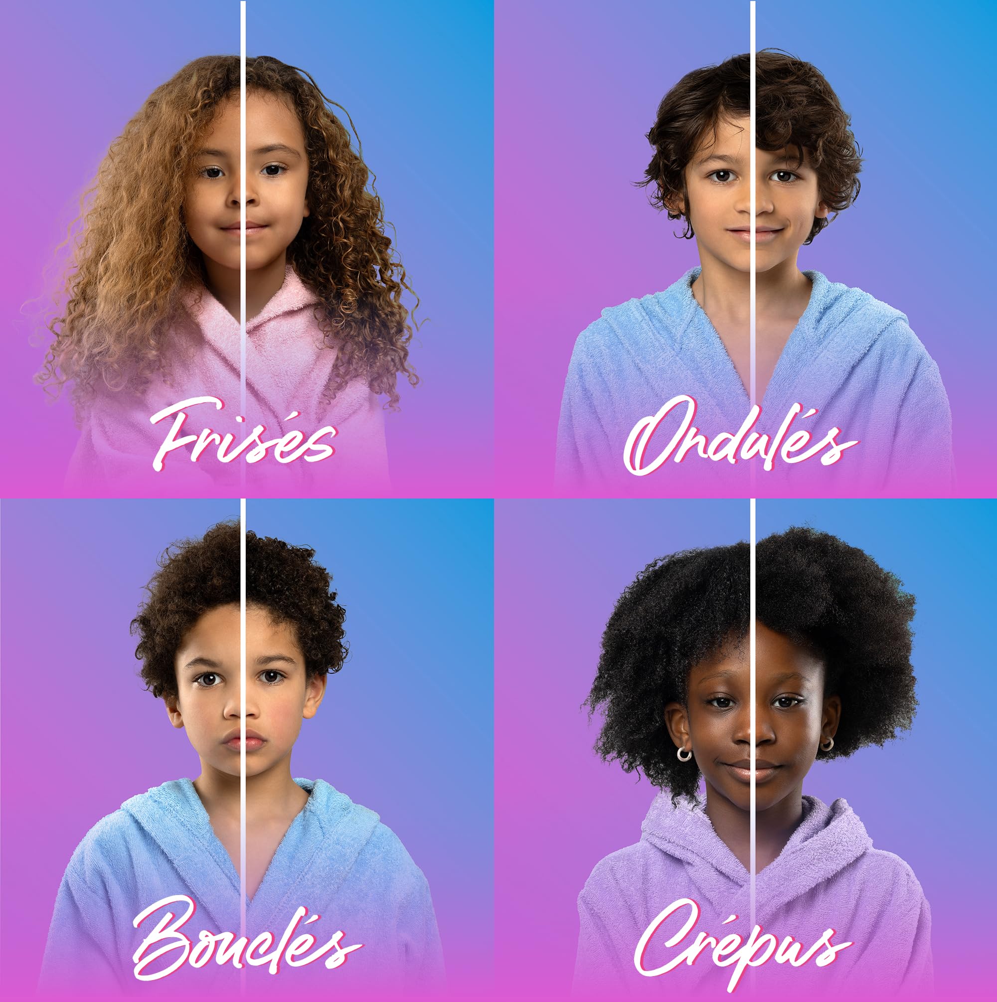 Les Secrets de Loly – Bubble Smooth – Après-shampooing enfant démêlant Nourrit & définit les boucles – Cheveux bouclés, frisés et crépus (enfants) – +98% d'origine naturelle – 250 ml - 5