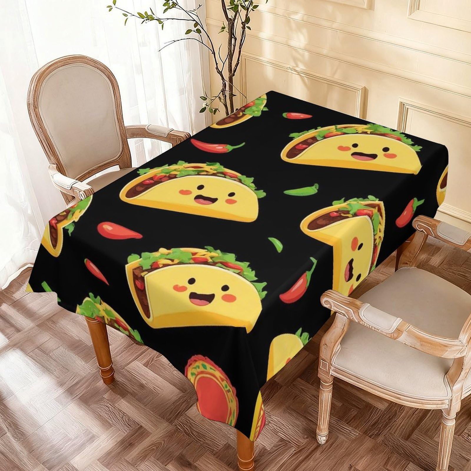 Nappes Taco Mignon 137X183Cm housse de table lavable pour table rectangulaire