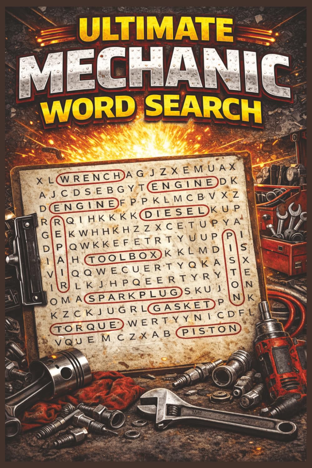 Ultimate Mechanic Word Search: 55 Challenging Puzzles for Car Lovers, Mechanics, Gearheads, and Auto Repair Fans