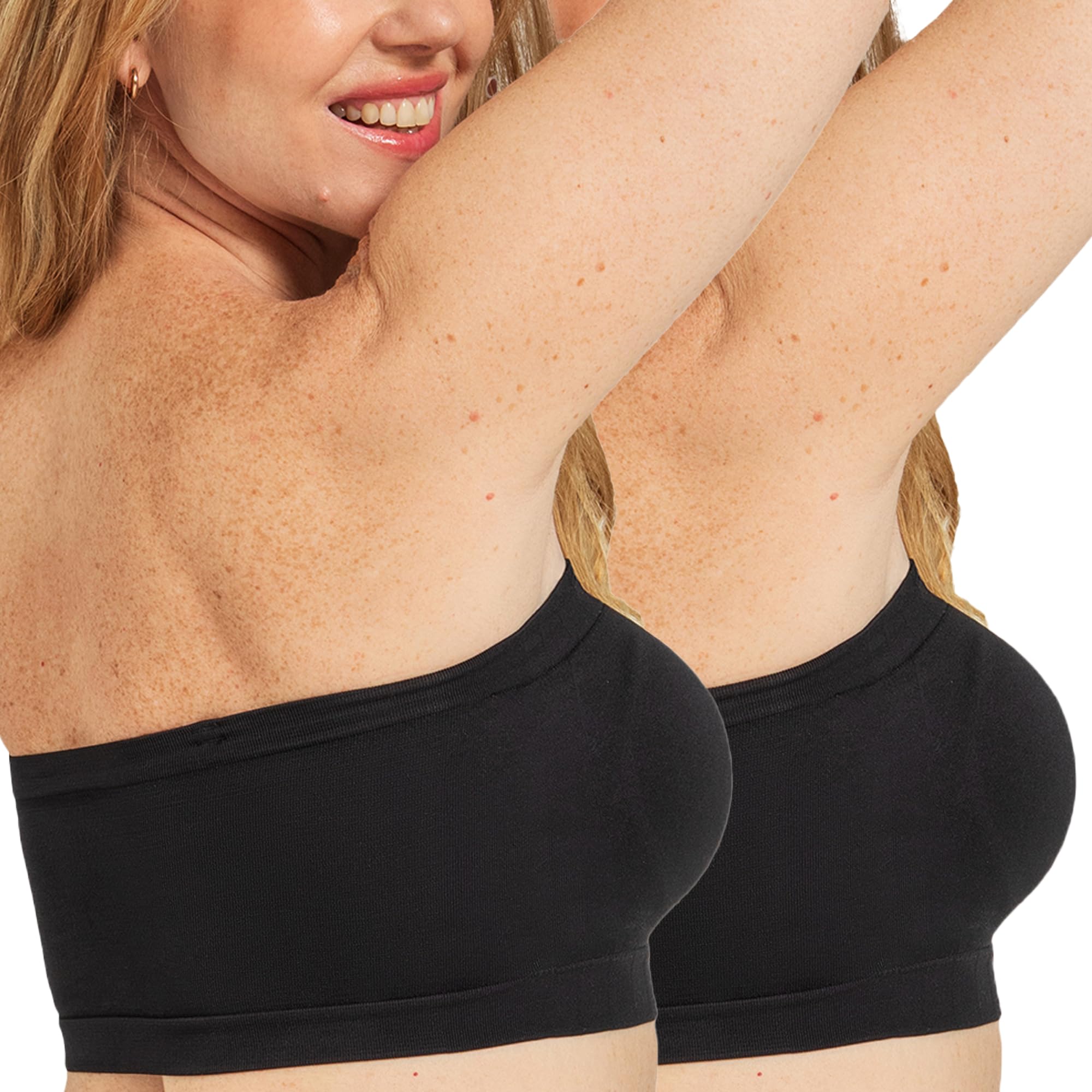 SHAPERMINT Convertible Strapless Bras for Women - Compression Wireless Bandeau Bra Top — view 11