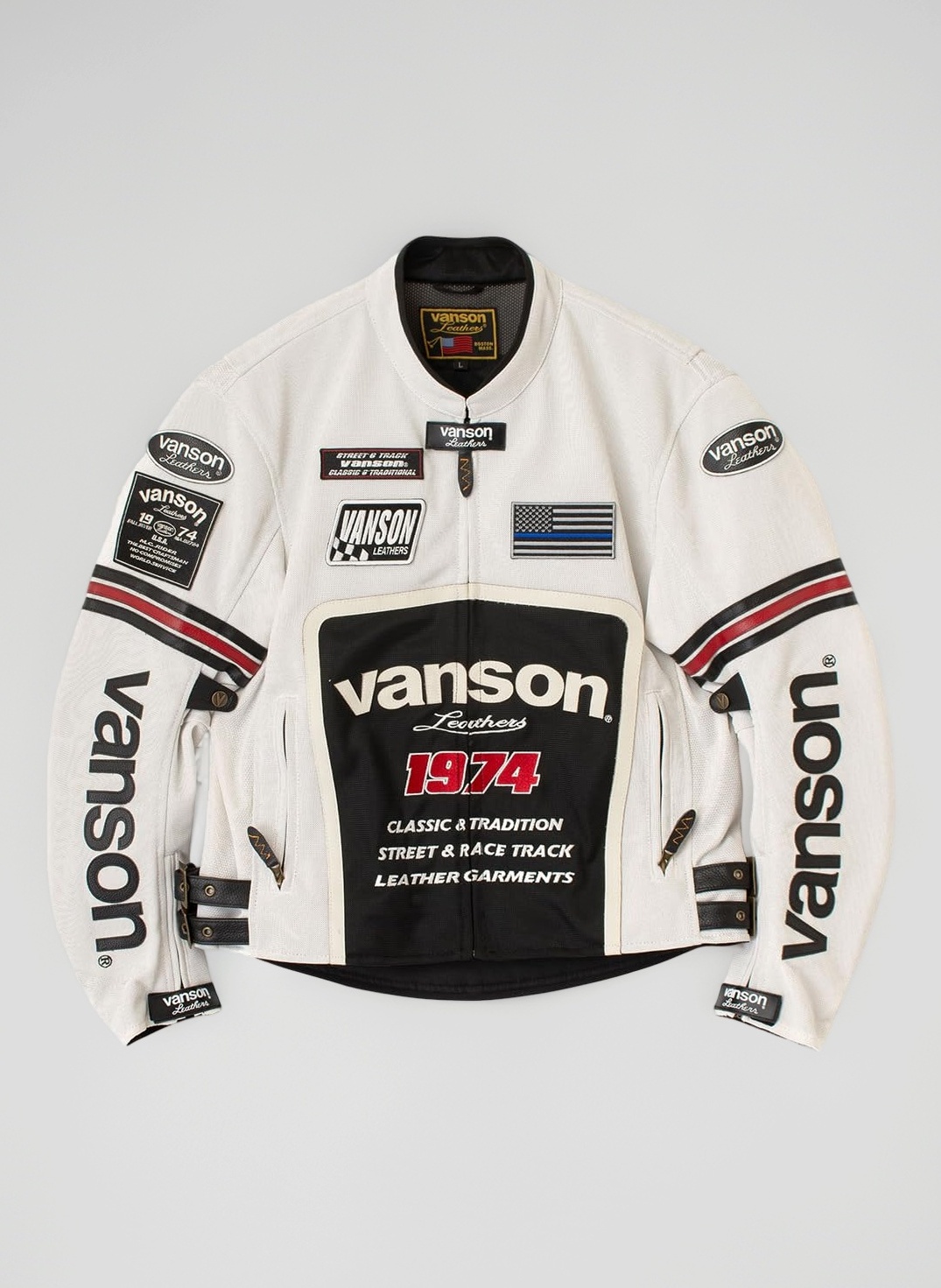 新品 VANSON VS26105S ライダースジャケット ワンスター 2XL Amazon.co.jp: [バンソン] メッシュライダースジャケット アイボリー