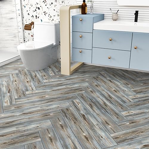 Miniatura 3 de Azulejos de vinilo para despegar y pegar, azulejos extraíbles de madera para baño, azulejos autoadhesivos impermeables para suelo de cocina, sala de