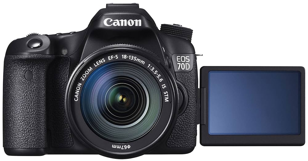 Buy Canon EOS 70D 20.2MP Digital SLR Camera (Black) with EF