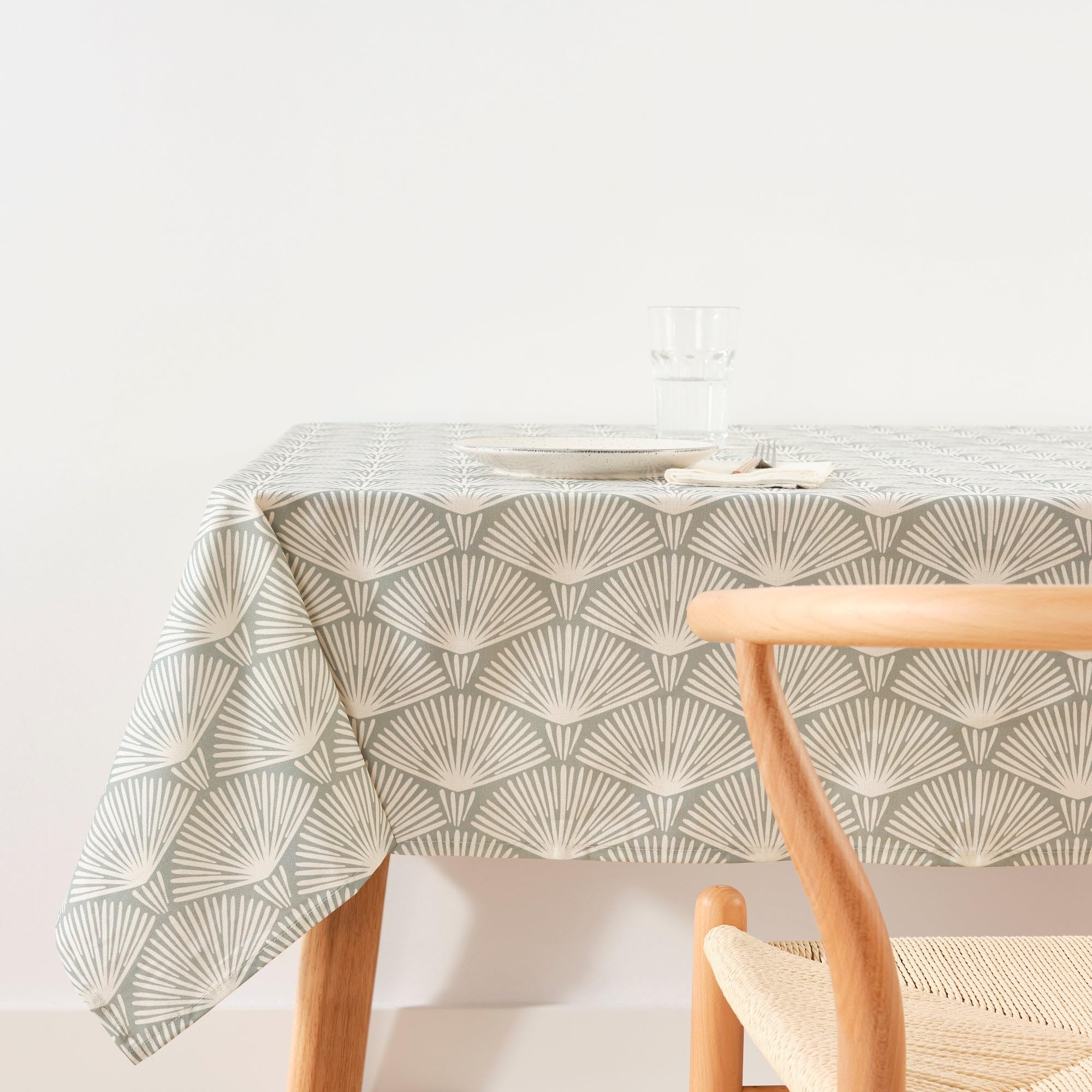BELUM | Resin Tablecloth 100% Organic Cotton XL | Stain Resin Tablecloth | Large Tablecloth for Rectangular Table (140X140)