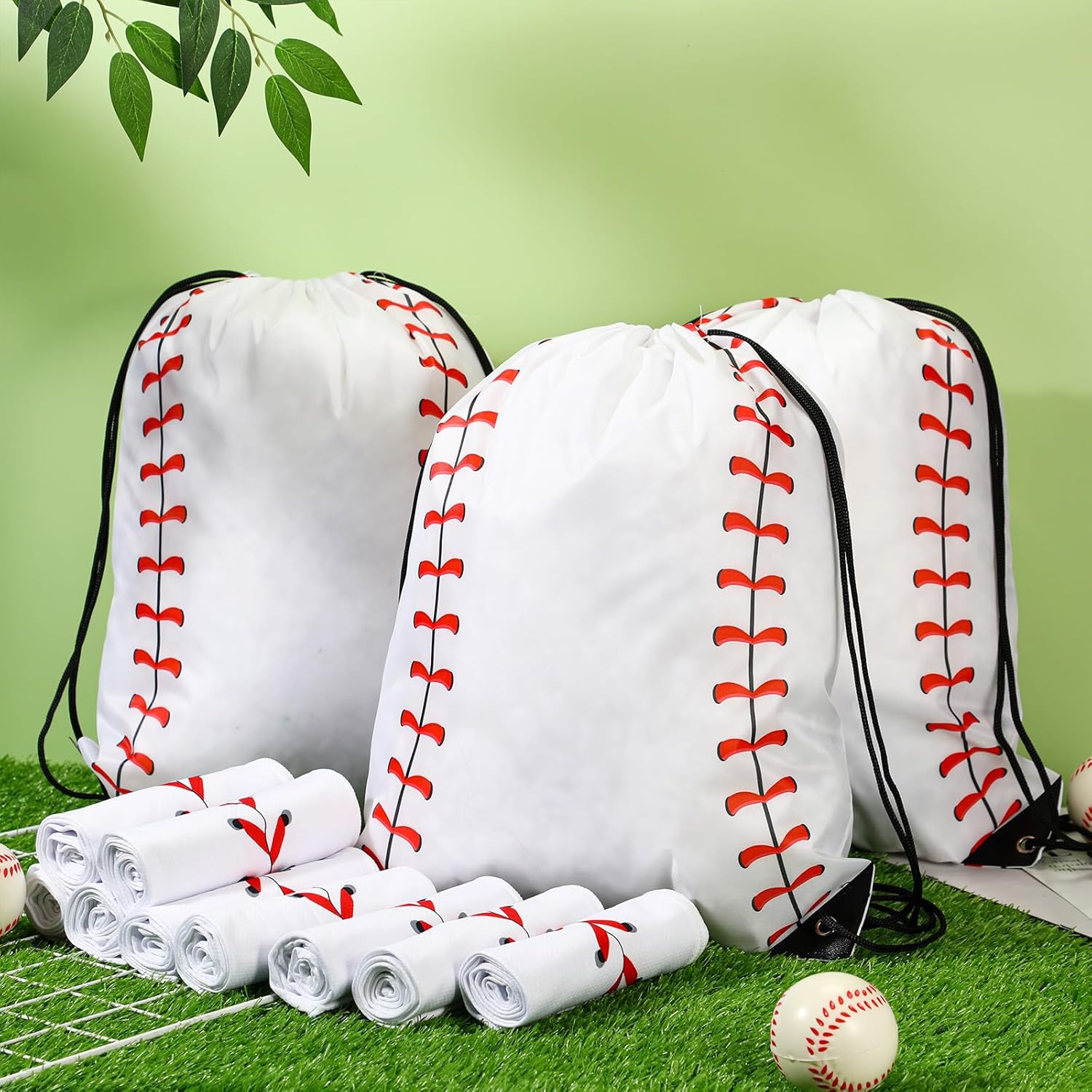 Hahafelt 24 Pcs Team Gifts, Including 12 Cooling Towels, 12 Drawstring Backpack Sports Party Favor for Teens Players Athletes Gifts Sport Supplies