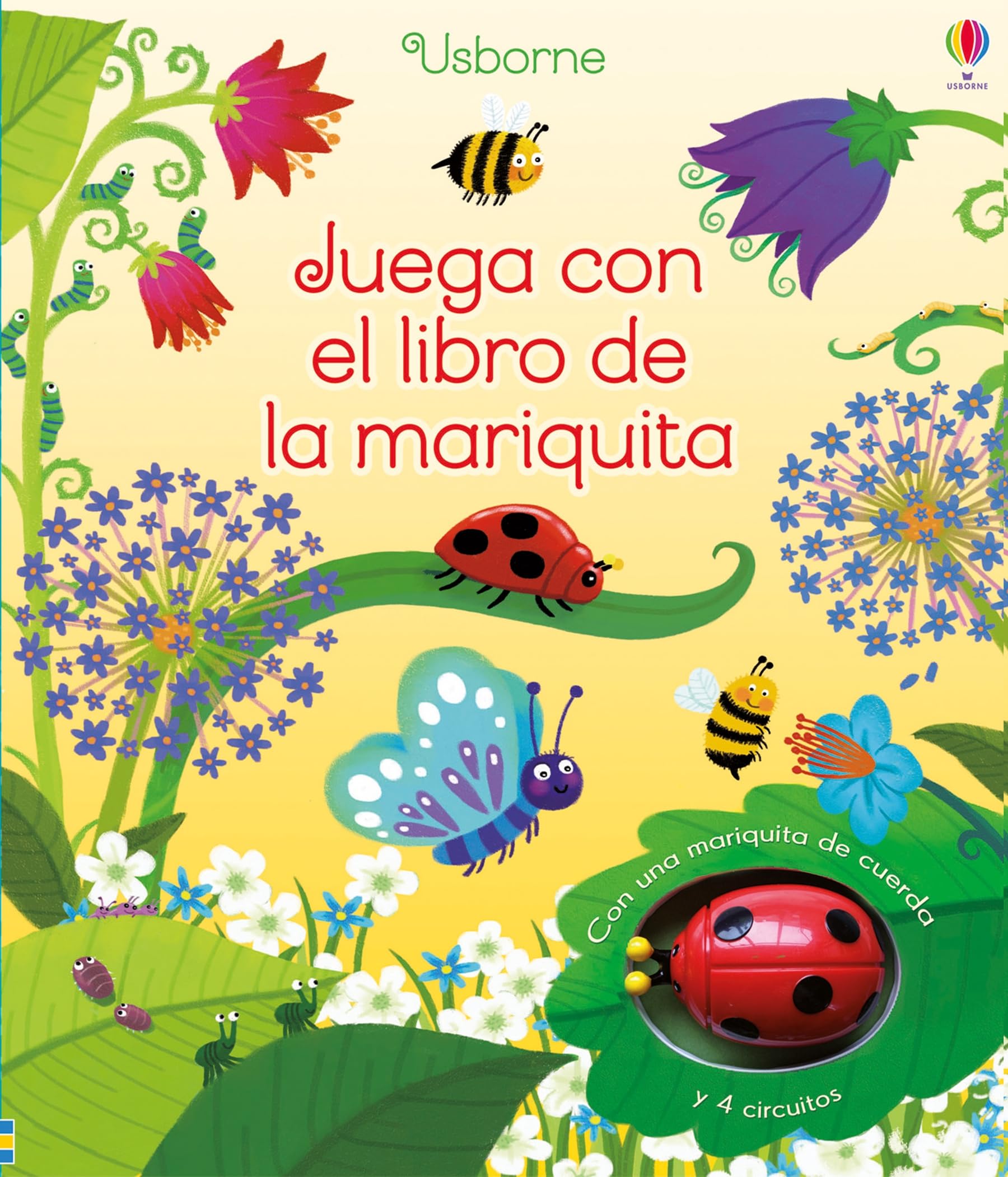 Juega con el libro de la mariquita (Libros con juguete de cuerda)