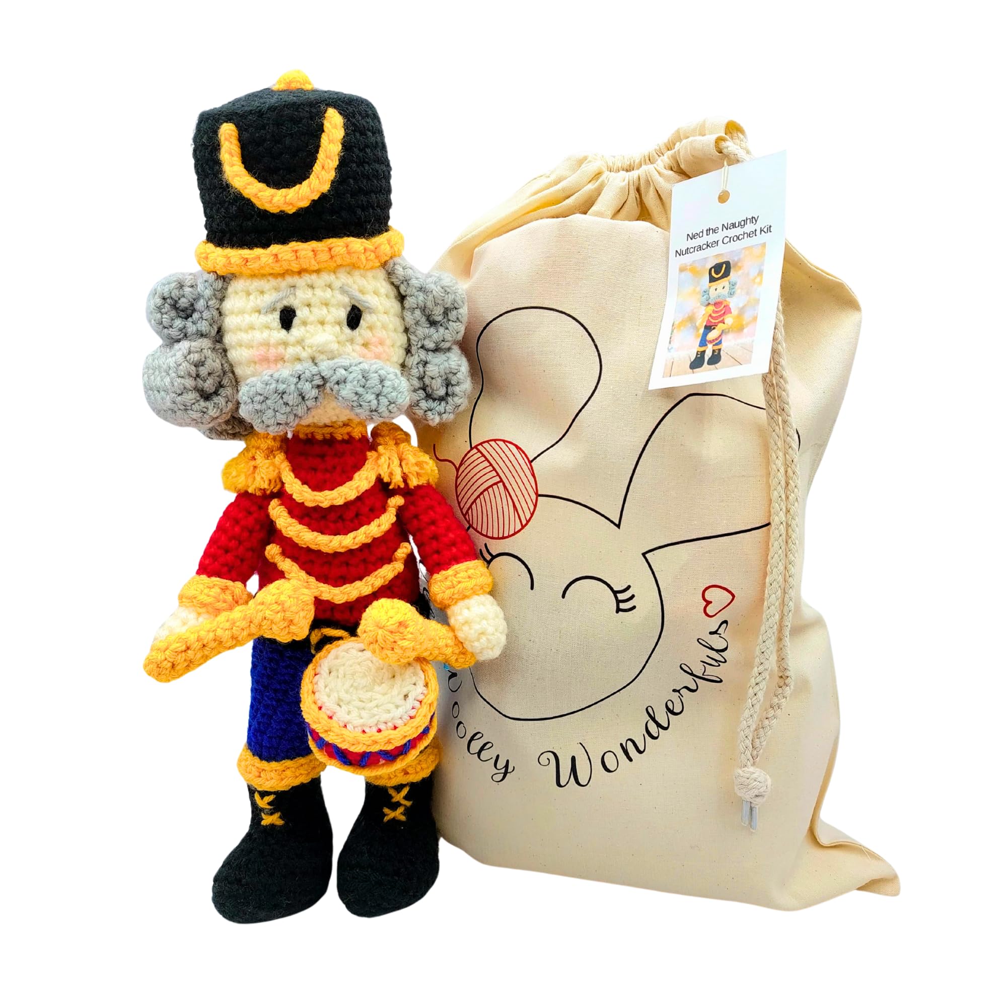WeeWoollyWonderfuls Crochet Kit - Nutcracker Christmas