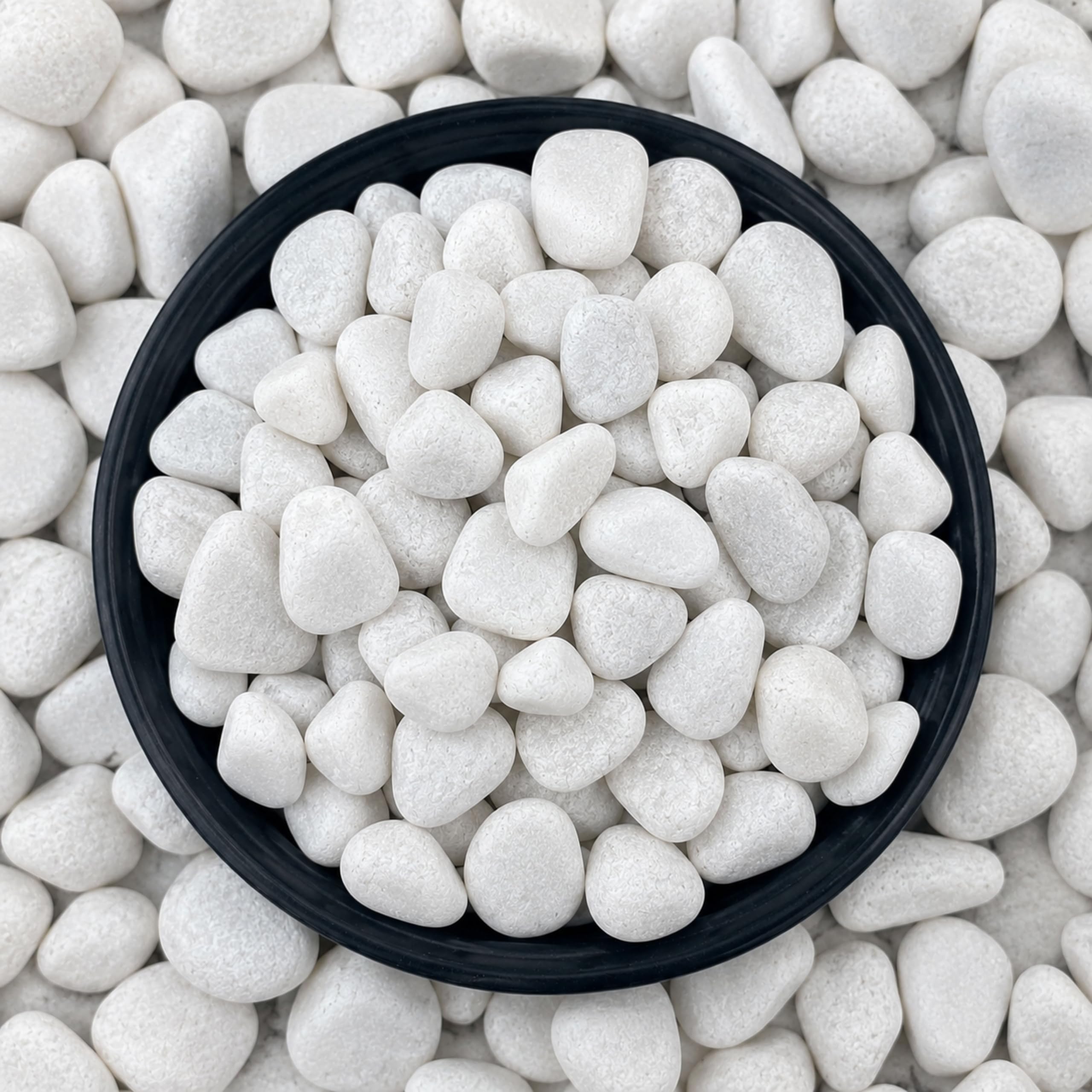 Foodie Puppies Unpolished White Decorative Stones (1Kg, Medium) (3 cm–5 cm) for Garden Landscaping, Swimming Pools, Aquarium, Fish Tanks, Home Décor, Indoor & Outdoor Decorative Pebbles | Decorative Marbles-image-29