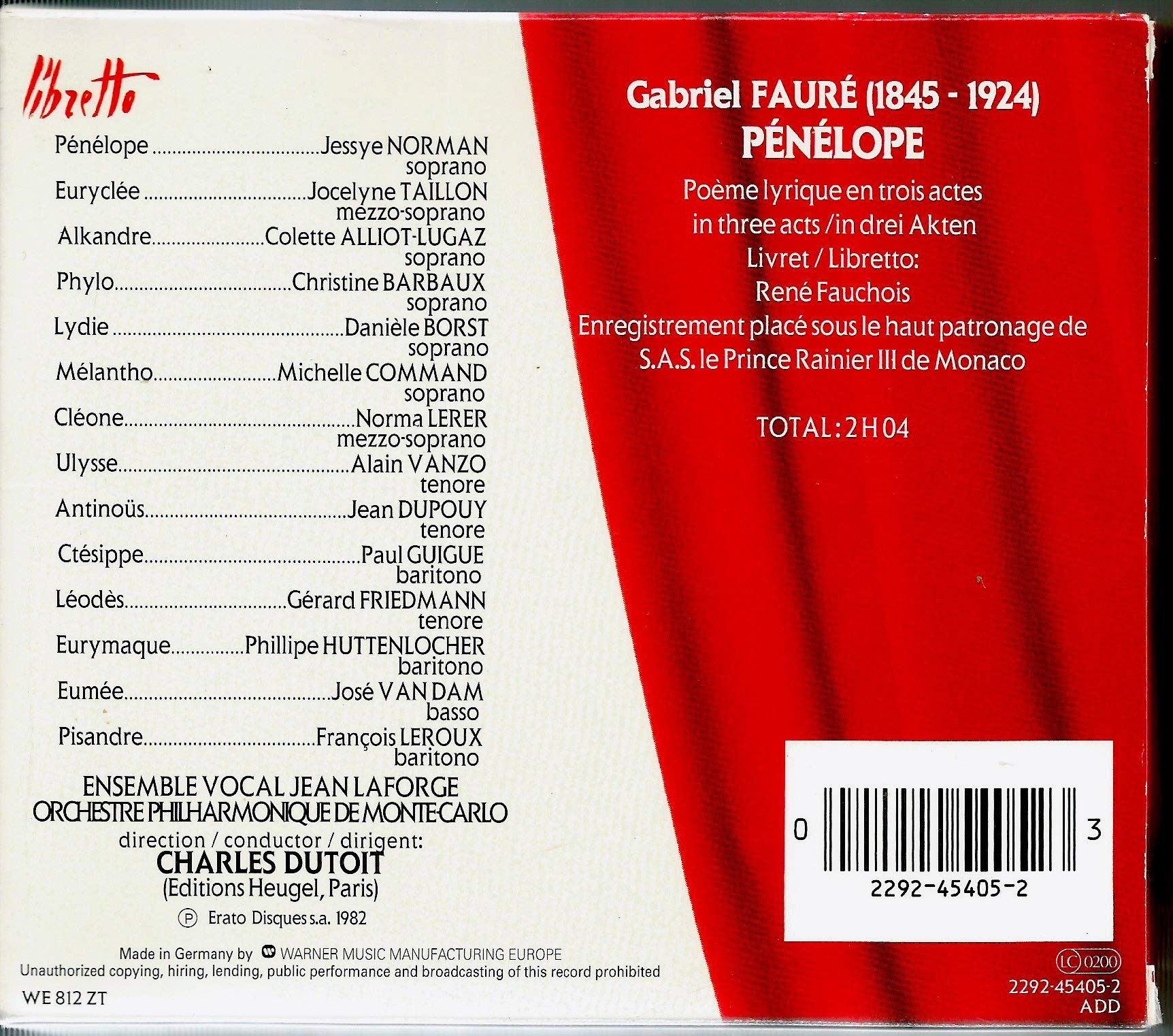Fauré : Pénélope