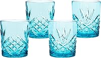 Vista 2 de Godinger Vasos acrílicos para whisky, vasos de vidrio de whisky inastillables y reutilizables, colección Dublín, juego de 4