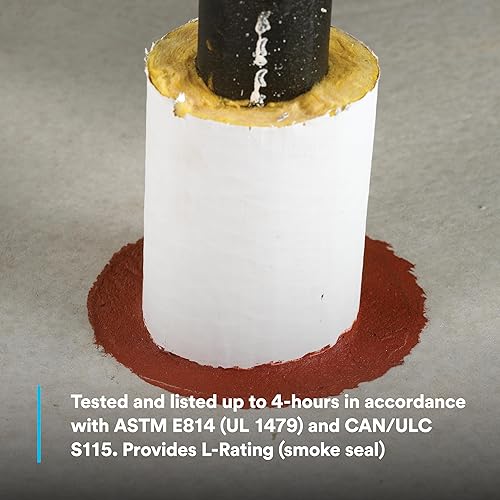 Miniatura 9 de 3M Sellador de barrera contra incendios CP 25WB+ - para aplicaciones comerciales, industriales y residenciales - Cartucho, 10.1 onzas líquidas -