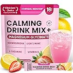 Venture Pal Calm Drink Mix, Cortisol Reducer and Sleep Aid with Magnesium Glycinate, Ashwagandha, L-Theanine,Vitamin D, Calm Magnesium Powder for Relax & Focus, No Sugar, Non GMO, On The Go