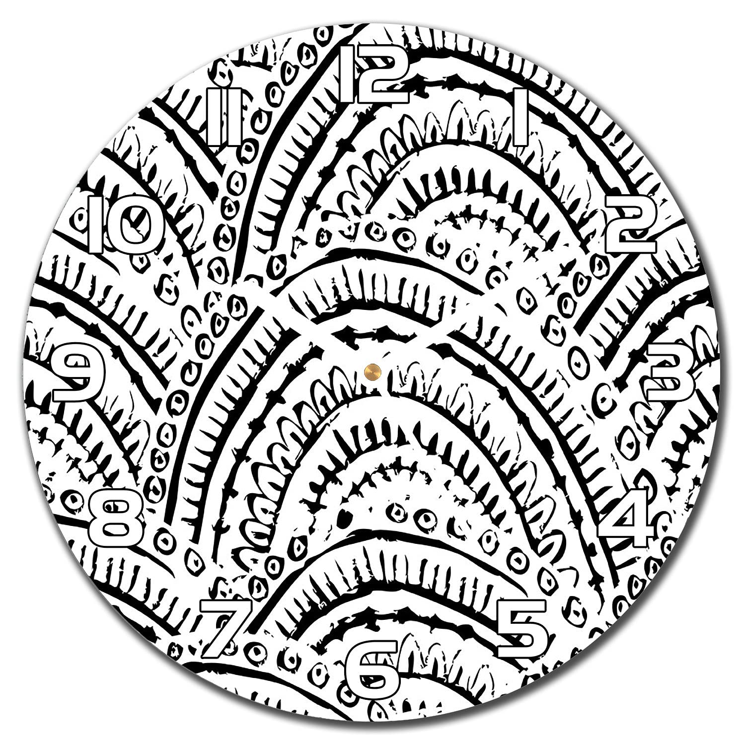 Horloge murale design abstrait Coloray 30cm pour salon moderne