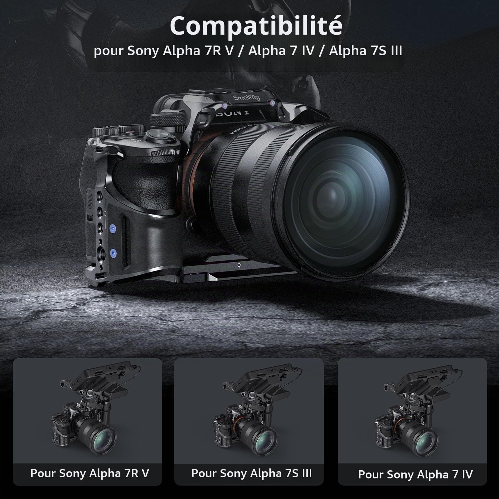 SMALLRIG Cage Kit pour Sony A7R V/A7 IV/A7S III - 4308