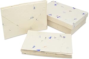 Nepali Cherish Greeting Card & Envelope Box Set with Handmade Lokta Paper