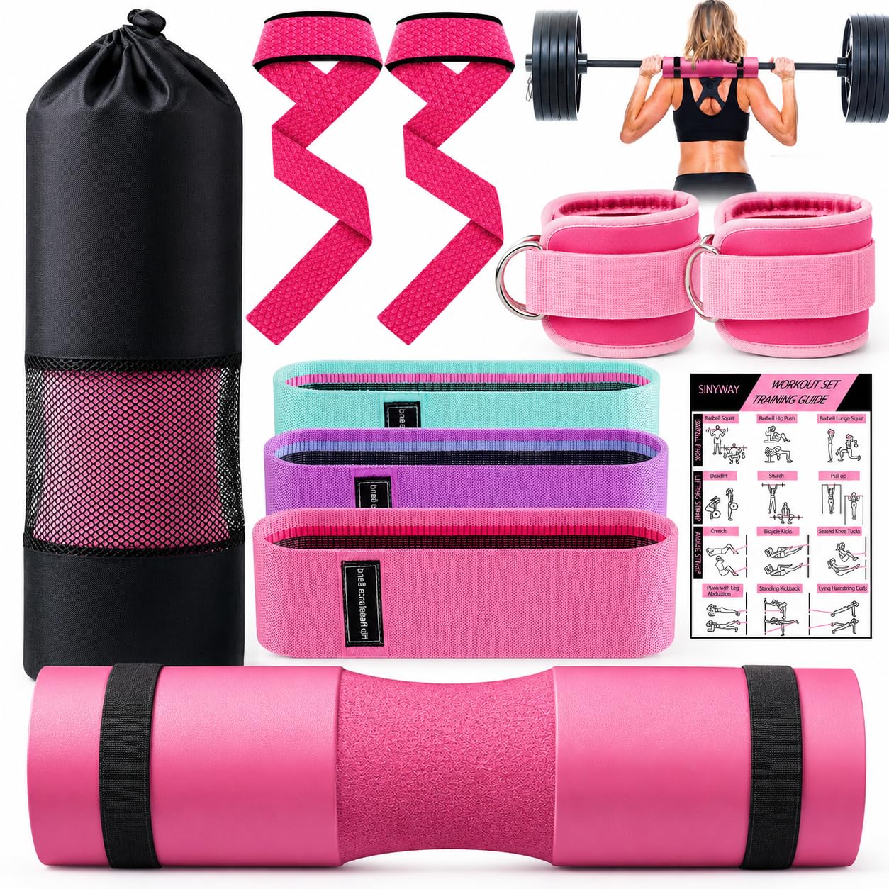 SINYWAY Barbell Pad Set