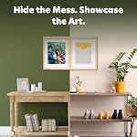 Dry Erase Board with Photo Frame Cover - Magnetic Whiteboard for Wall Hidden Behind Picture, Vision Board 15x24 for Home Office, Kitchen Family Planner with Markers Included
