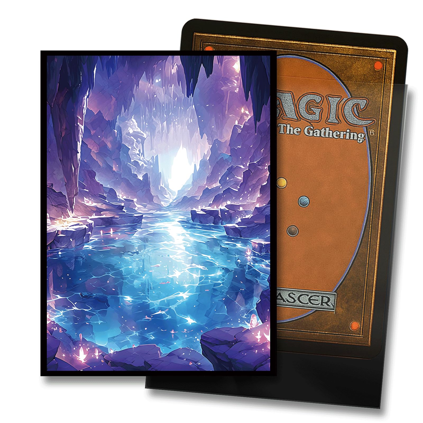MTG Card Sleeves - Underground Sea(Blue Black) - Fantasy Dual Lands Series
