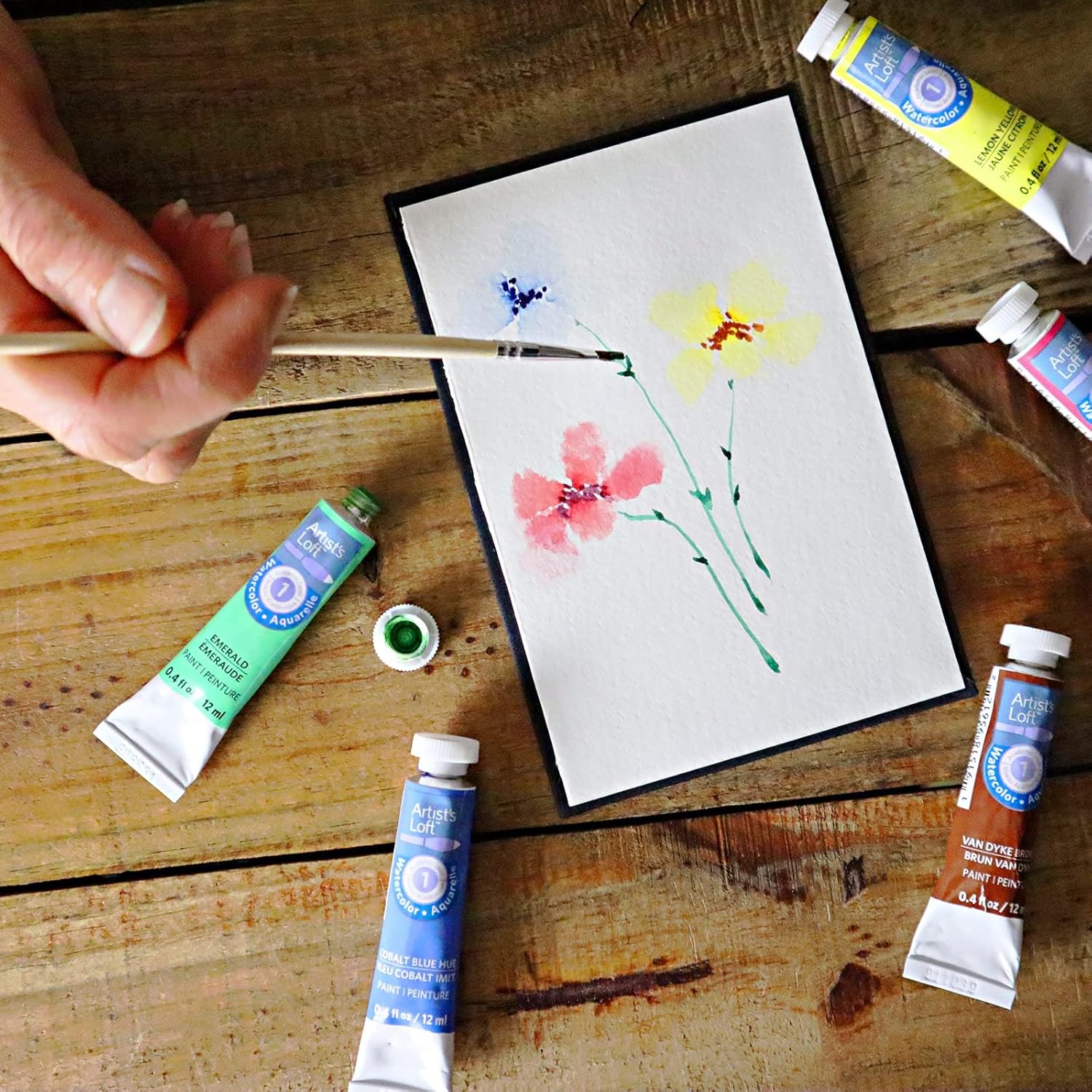 Artist's Loft Watercolor Paint, 0.4oz., 12 Pack